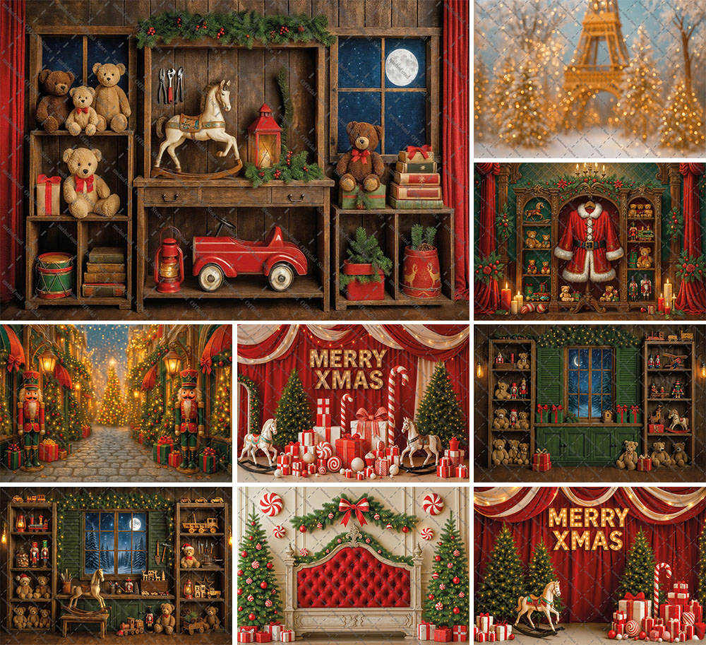 Toys Background For Kids - Mehofond Fotografie Hintergrund Weihnachten Vintage Santa's