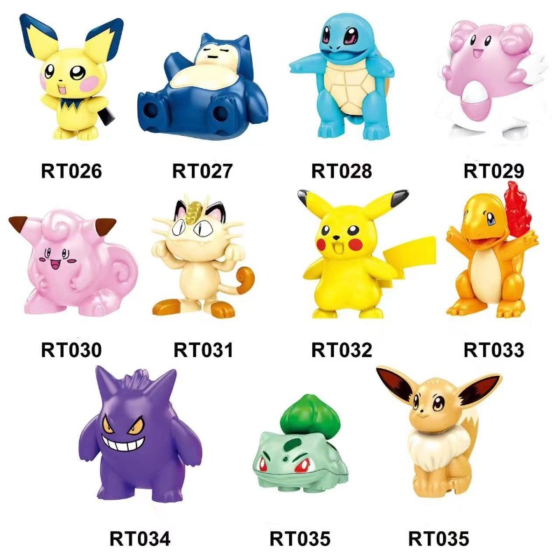 Lego Set Creator - Pokémon Montagespielzeug Anime Minifigur Bausteine 11er