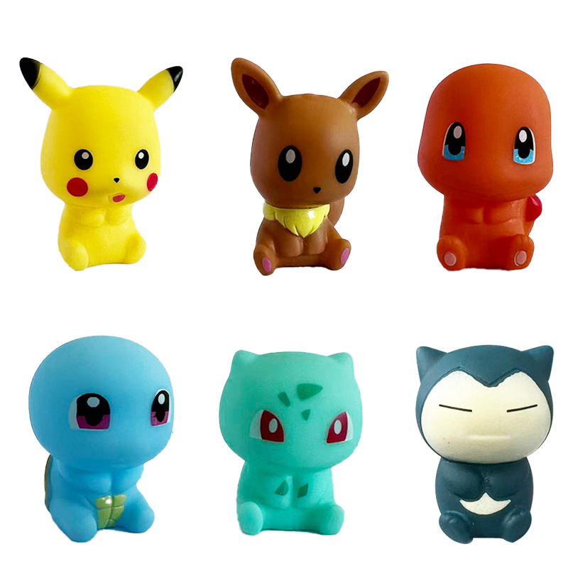 Kids Toys Under 100 - 6 Stück Pokemon Badespielzeug Pikachu Bulbasaur