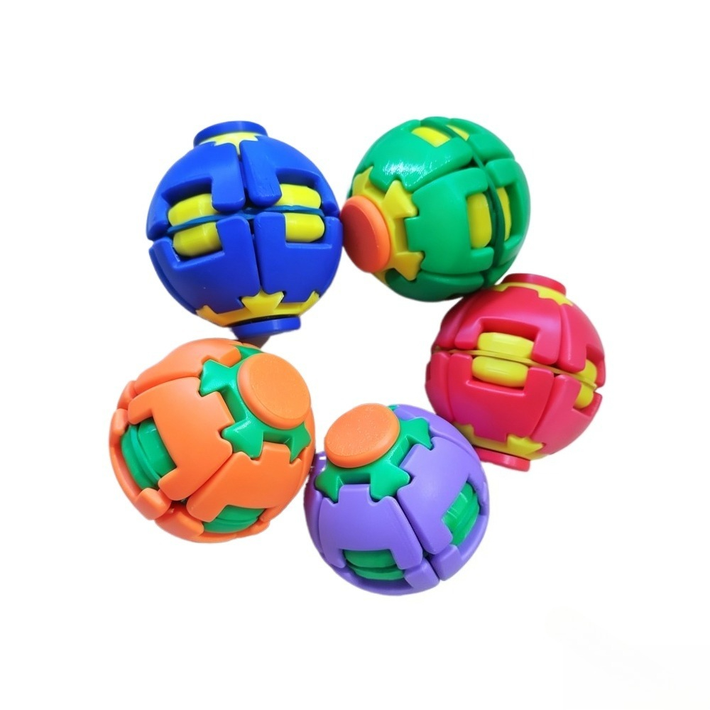 Kids' Toy - Verwandelbarer Fidget-Spinner-Ball, durch Drücken zu drehen,