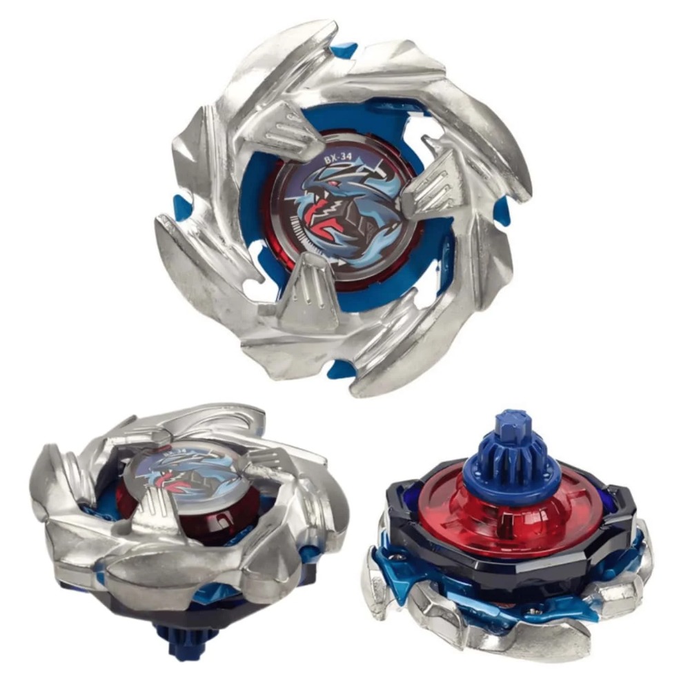 Spin Top Gyro Toy - BX-34 Silber-Blau Kobalt Dragoon Shinobu Kurosu