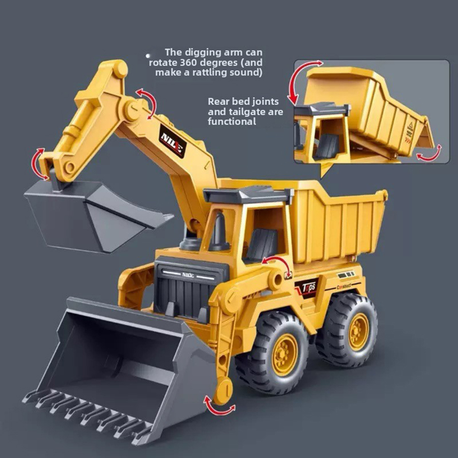 Kids Toys 3 Year Old - 1 Stück Bagger-LKW-Modell Spielzeug Baufahrzeug Kleinkind
