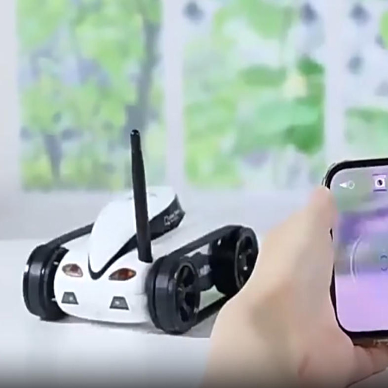 Kids' Toys Channel - Ferngesteuerter Vierkanaliger Echtzeit-Übertragungskamera-Kleintank 777-272 WiFi Mobiles