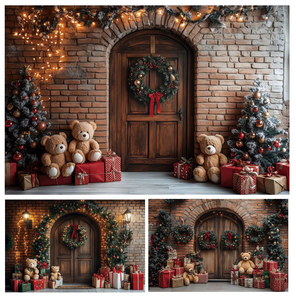 Toys Background For Kids - Weihnachten Fotografie Hintergrund Rustikal Bogen Holz