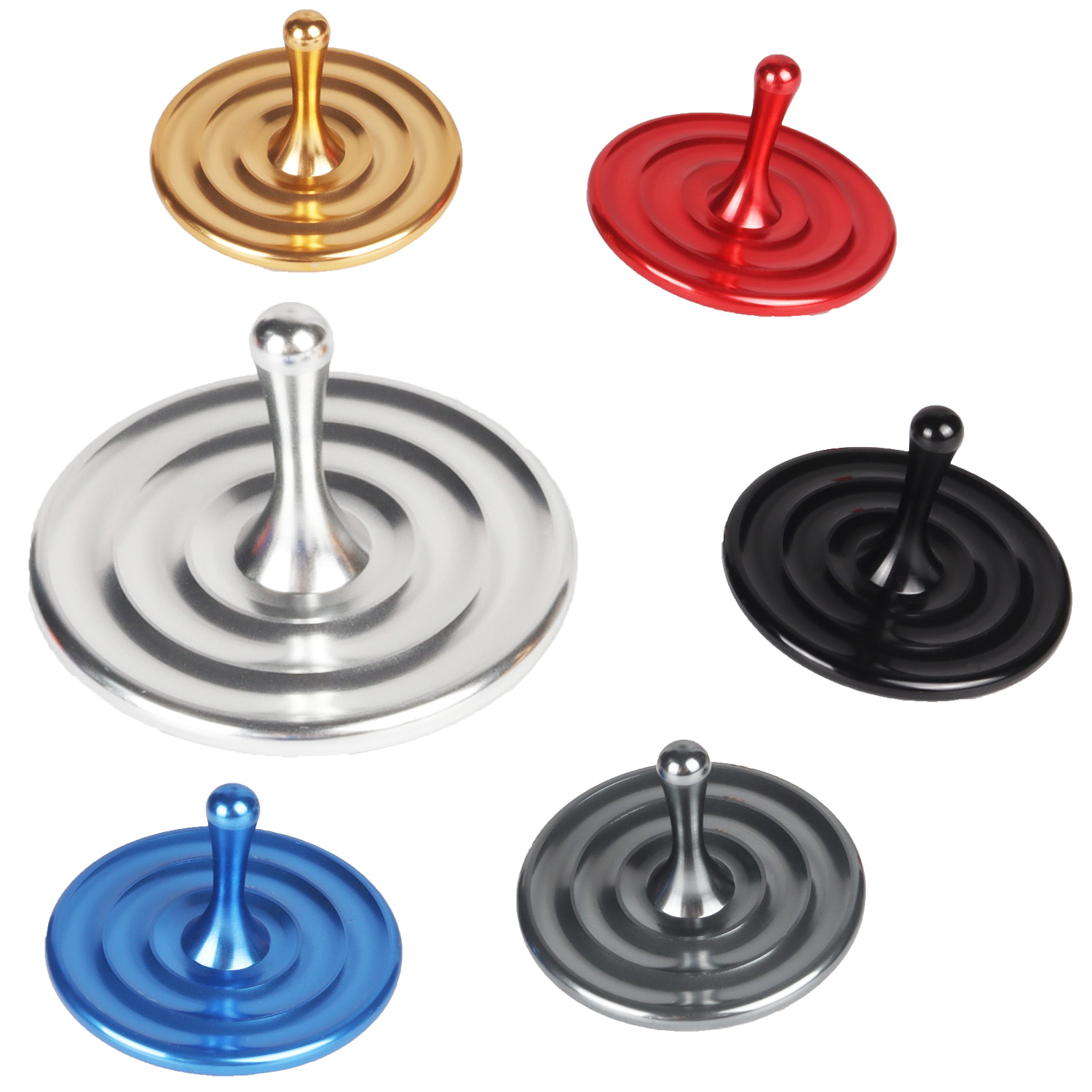 Spin Top Gyro Toy - Metall Spinning Tops Legierung Gyro Silber