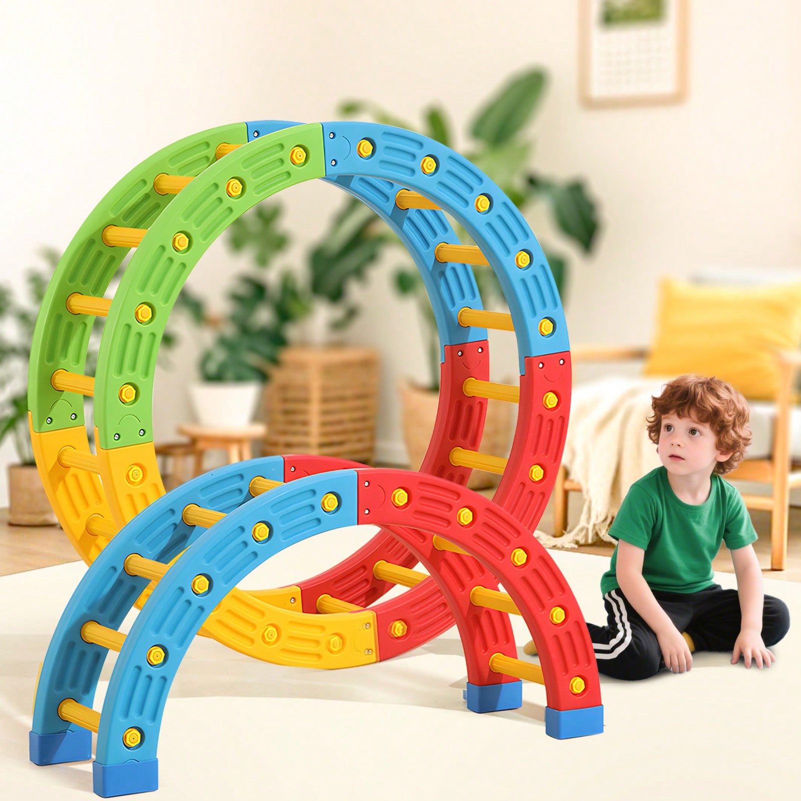 Kids Toys 3 Year Old - GCCSJ 2-in-1 Faltbares Klettergerät für Kleinkinder