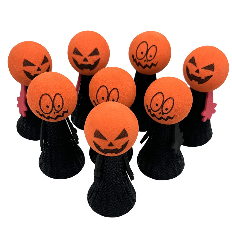 Kids' Toy - Halloween Kreatives Springendes Kürbis-Grimassen-Fingerspielzeug für Kinder