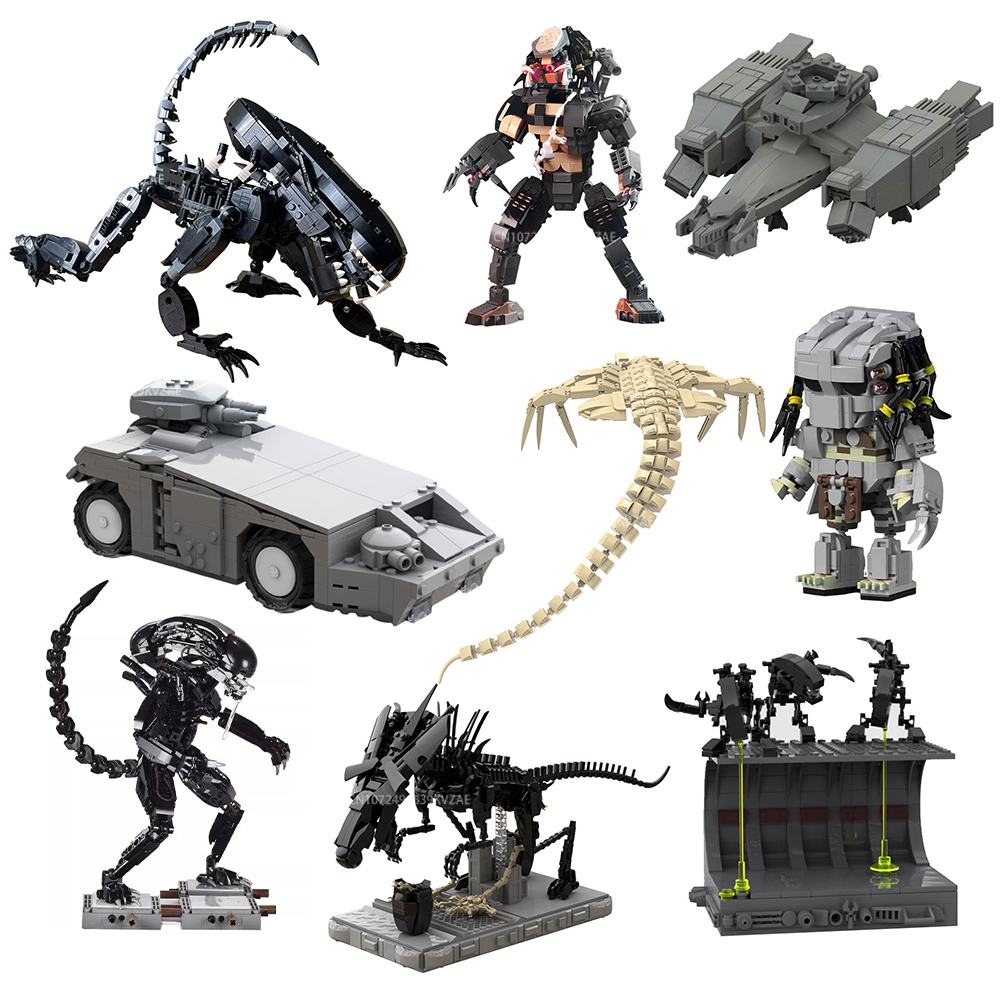 Xenomorph Kids Toys - MOC Aliened Monster Baustein Action Figure