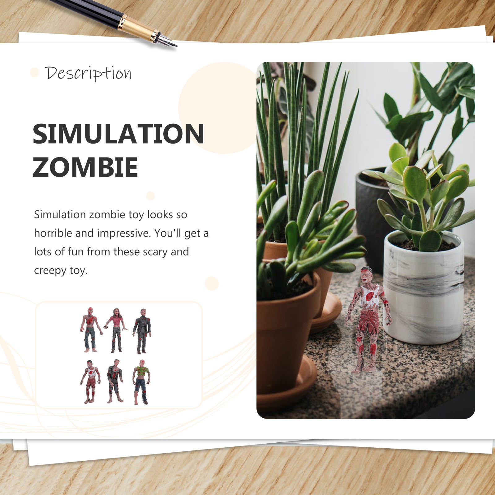 6 Stück Halloween-Dekorationss – Kids Zombie Toys Bewertung und Preis
