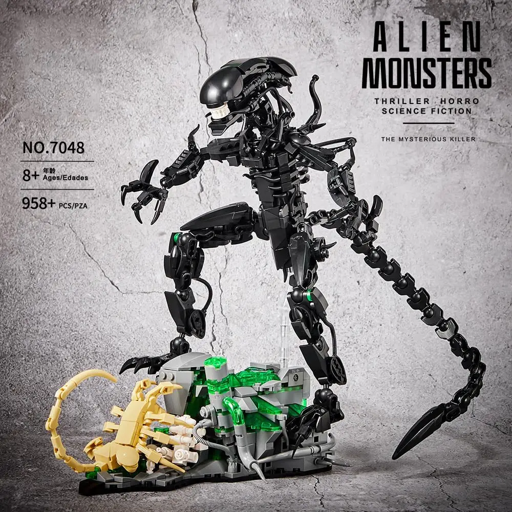 MOC 7048 Alien Monsters Bauste – Xenomorph Kids Toys Bewertung und Preis