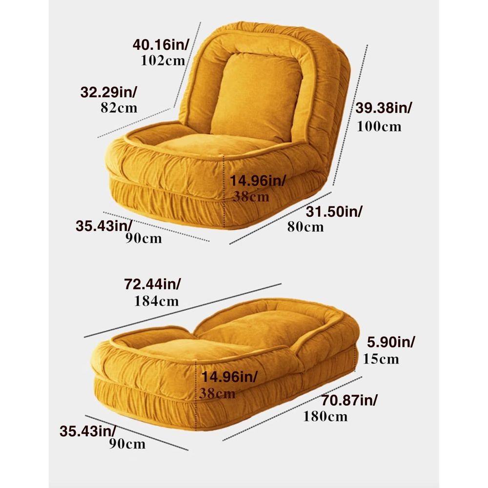 Faltbares Lazy Sofa Bett Boden – Kids' Toy Bewertung und Preis