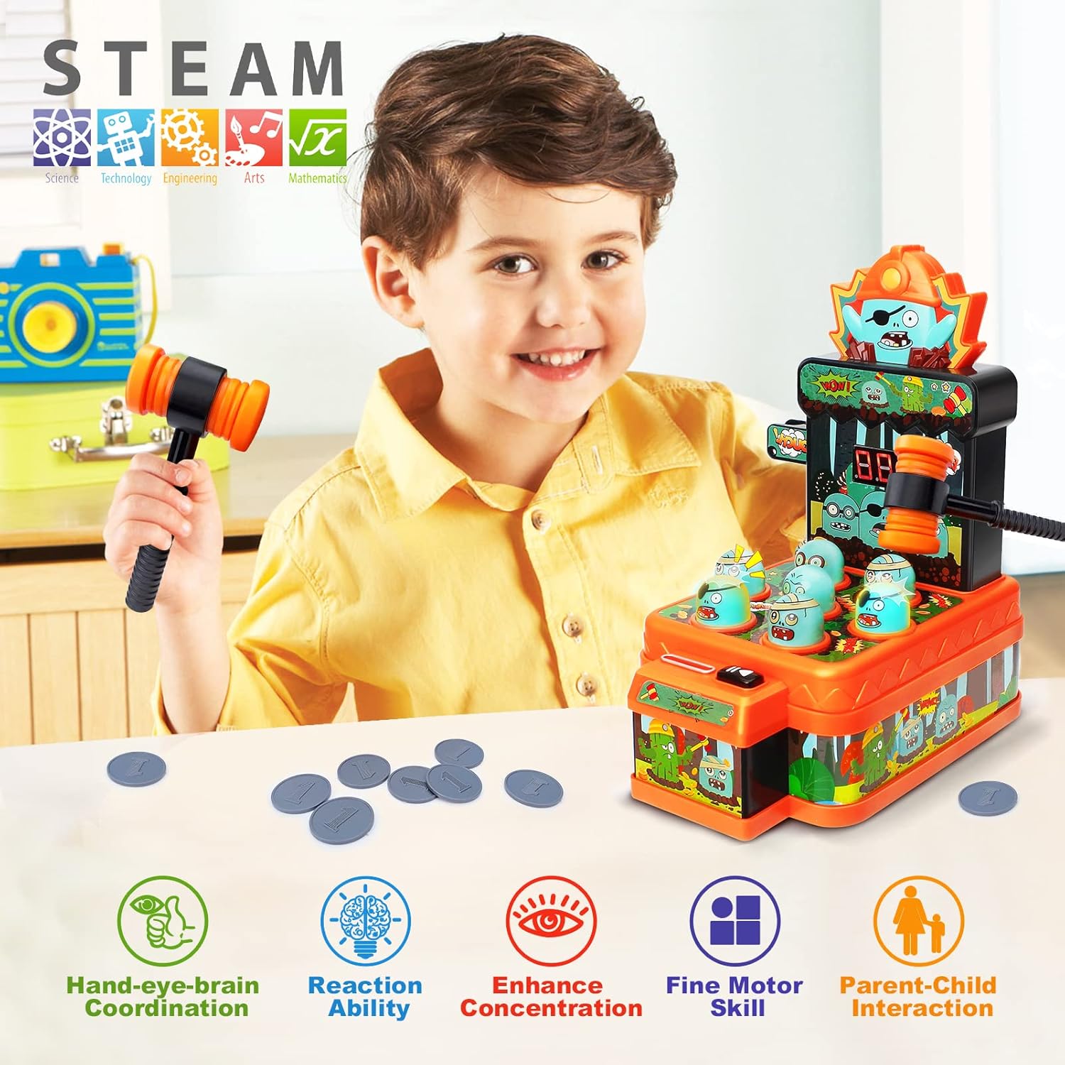 Zombies-Schlagspiel Spielzeug  – Kids Zombie Toys Bewertung und Preis