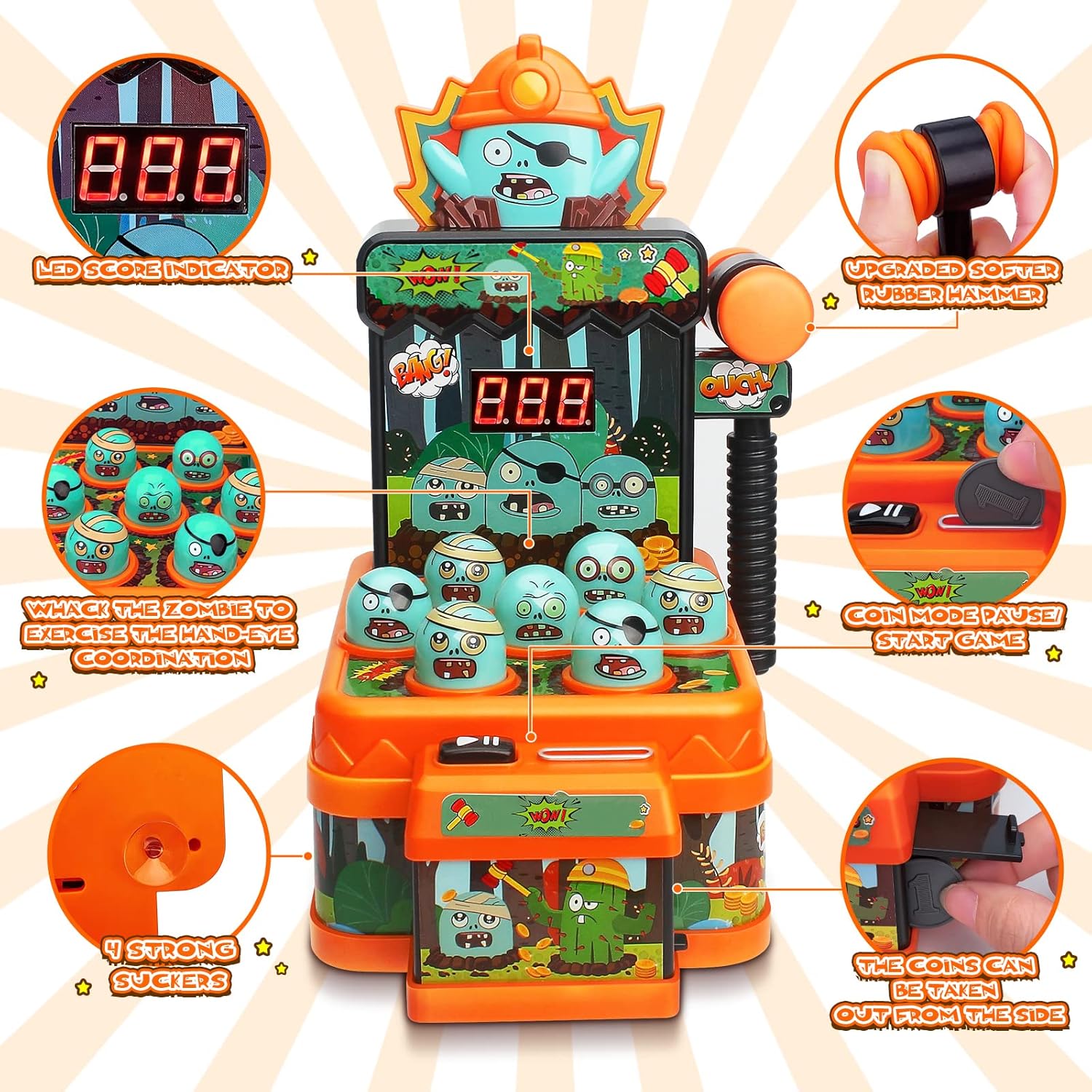 Zombies-Schlagspiel Spielzeug  – Kids Zombie Toys Bewertung und Preis