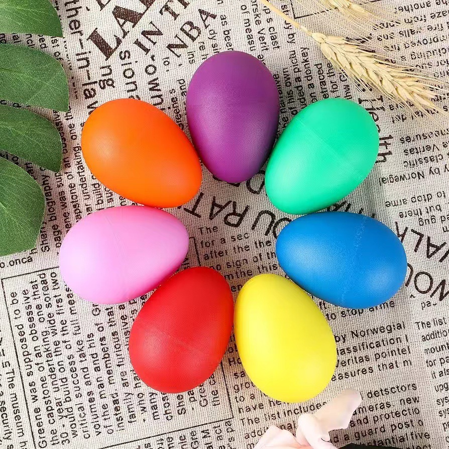 2 Stück Ei-Schüttler aus Kunst – Kids Toys Easter Bewertung und Preis
