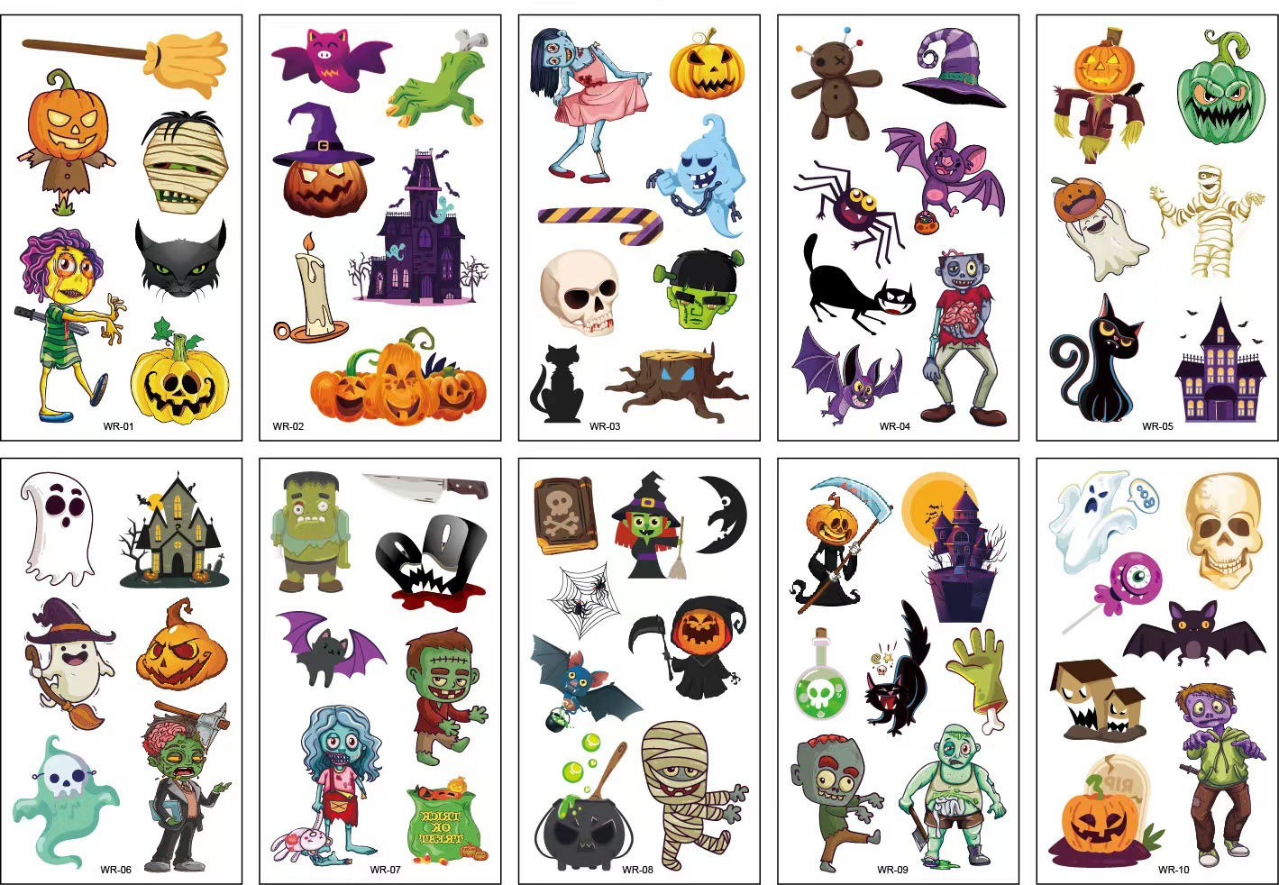10 Blatt Halloween Kürbisse Zo – Kids Zombie Toys Bewertung und Preis