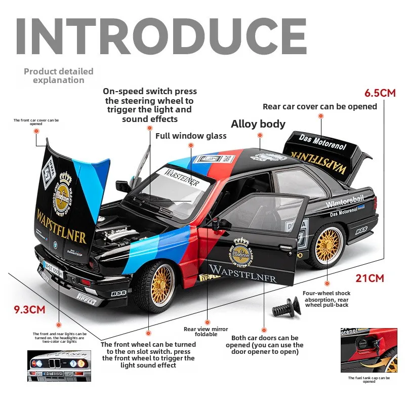 Simulation 1:24 BMW M3 Rennwag – Kids Toys Under 100 Bewertung und Preis